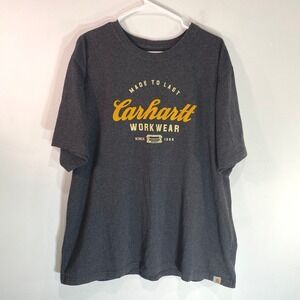Carhartt Workwear T-Shirt Made To Last Graphic Tee 2XL Heavy Weight Original Fit